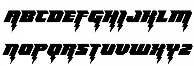 Thunder Titan Expanded Schriftart Groß