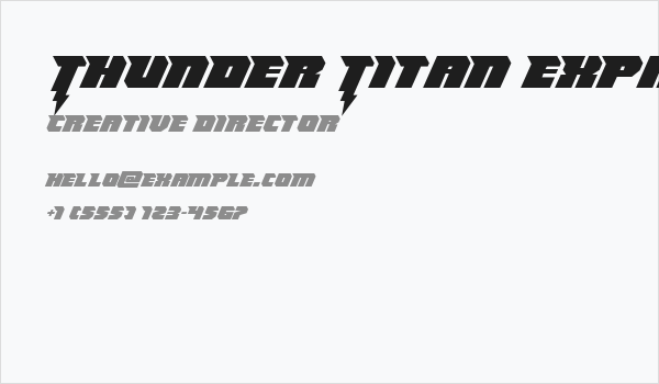 Thunder Titan Expanded Business Card