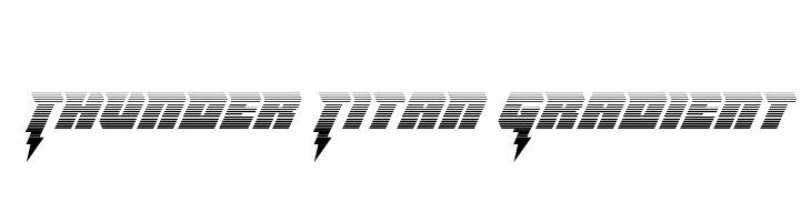 Thunder Titan Gradient  baixar fontes gratis