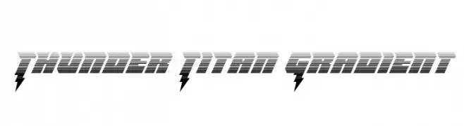 Thunder Titan Gradient  フリーフォントのダウンロード