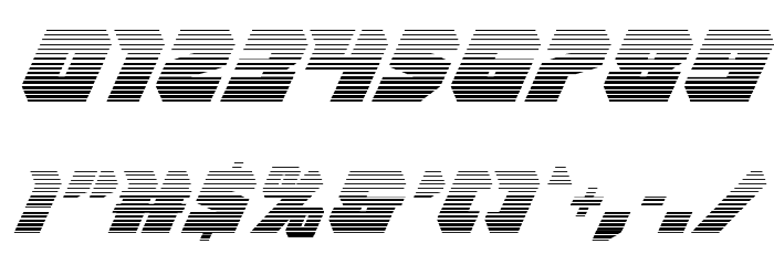 Thunder Titan Gradient Font OTHER CHARS