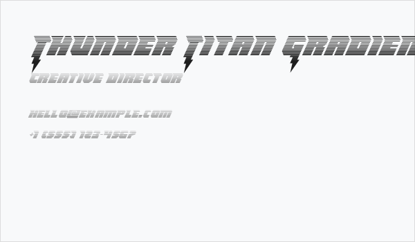Thunder Titan Gradient Business Card