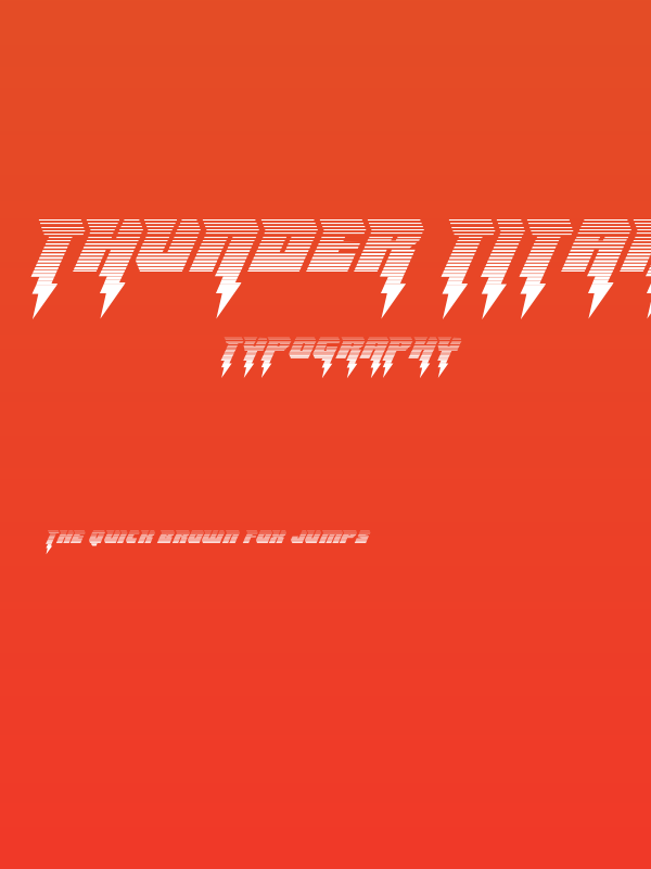 Thunder Titan Gradient Poster