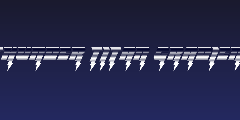 Thunder Titan Gradient Social Header