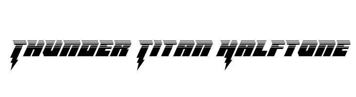 Thunder Titan Halftone  Descarca Fonturi Gratis