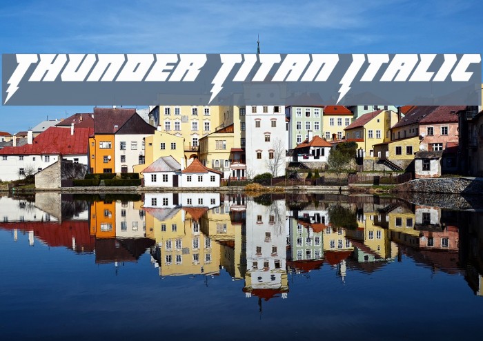 Thunder Titan Italic Example 1