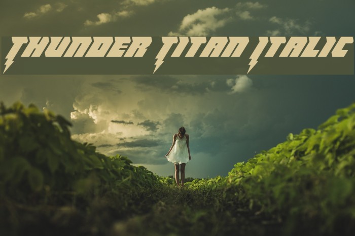Thunder Titan Italic Example 3