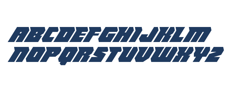 Thunder Titan Italic Lowercase