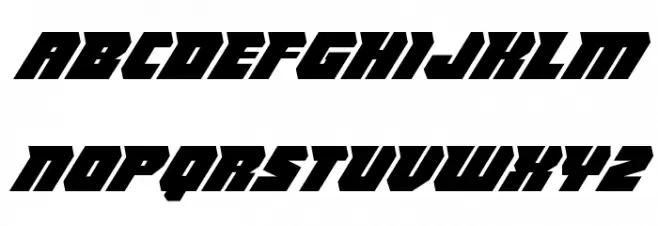 Thunder Titan Italic Fuentes MINÚSCULAS