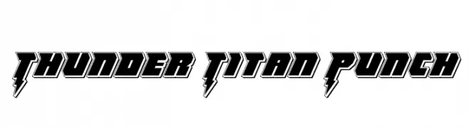 Thunder Titan Punch  Frei Schriftart Herunterladen