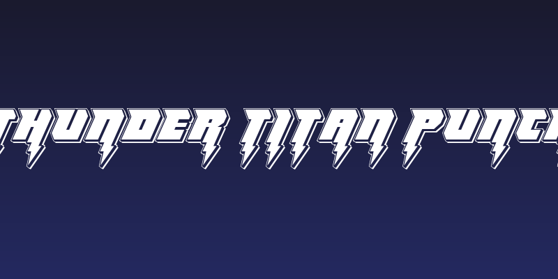 Thunder Titan Punch Social Header