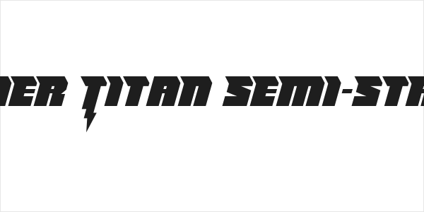 Thunder Titan Semi-Straight Logo