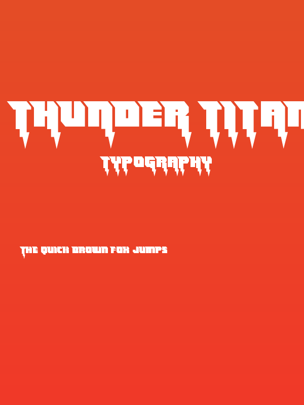Thunder Titan Straight Poster