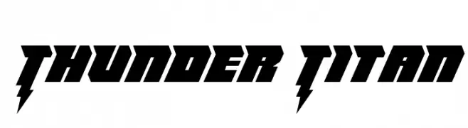 Thunder Titan  Frei Schriftart Herunterladen