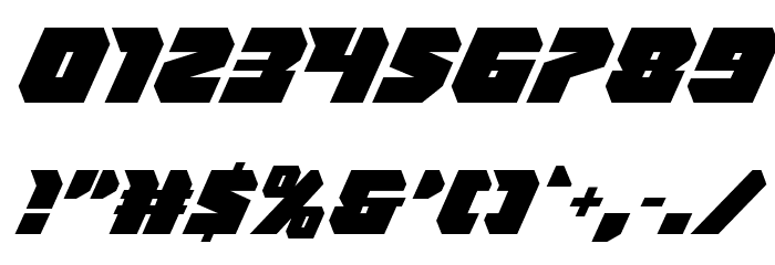 Thunder Titan Font OTHER CHARS