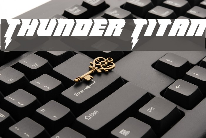 Thunder Titan Font examples