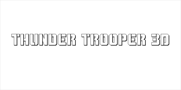 Thunder Trooper 3D Logo