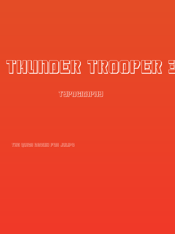 Thunder Trooper 3D Poster