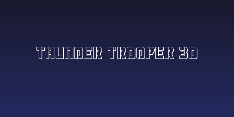 Thunder Trooper 3D Social Header
