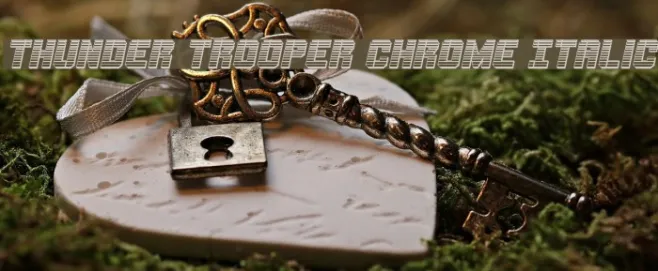 Thunder Trooper Chrome Italic Example 1