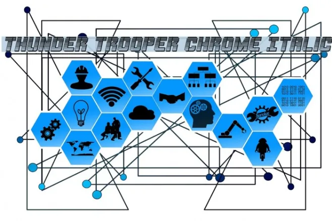 Thunder Trooper Chrome Italic Example 3