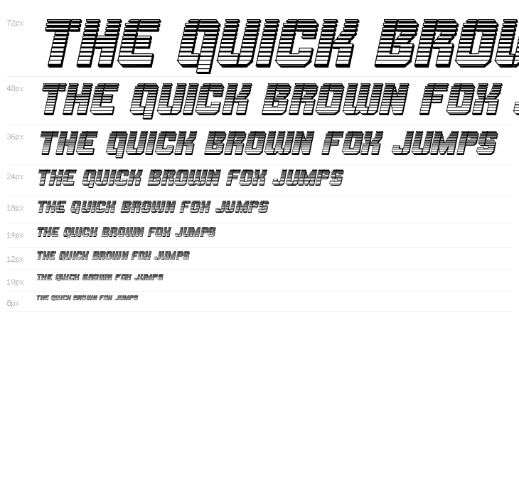 Thunder Trooper Chrome Italic Waterfall