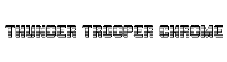 Thunder Trooper Chrome  Free Fonts Download