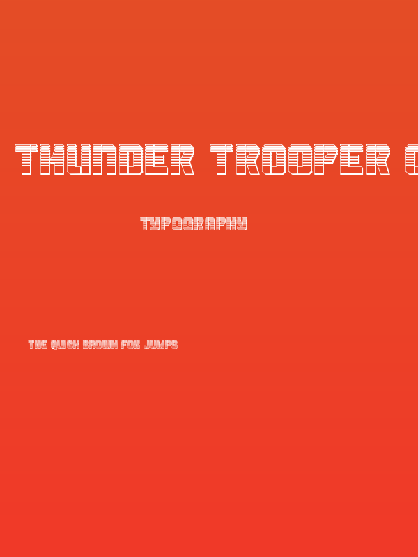 Thunder Trooper Chrome Poster