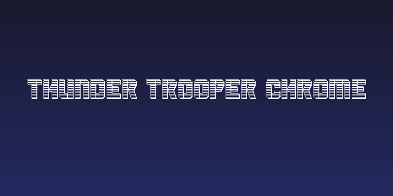 Thunder Trooper Chrome Social Header