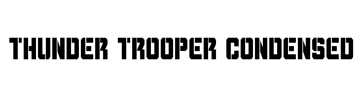 Thunder Trooper Condensed  font caratteri gratis