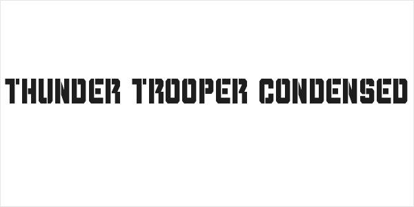 Thunder Trooper Condensed Logo