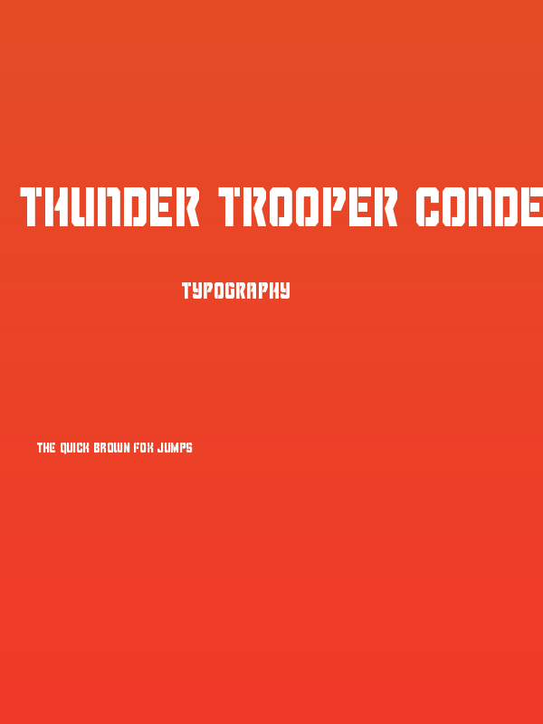 Thunder Trooper Condensed Poster