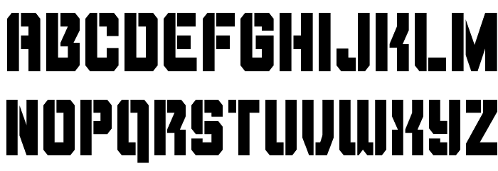 Thunder Trooper Condensed Font LOWERCASE