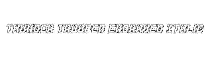 Thunder Trooper Engraved Italic  Fuentes Gratis Descargar