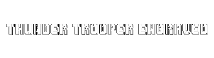 Thunder Trooper Engraved  Fuentes Gratis Descargar