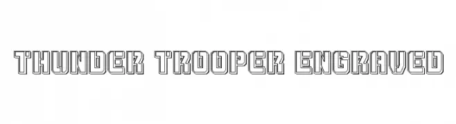 Thunder Trooper Engraved  नि: शुल्क फ़ॉन्ट्स डाउनलोड