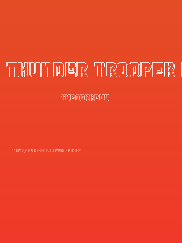 Thunder Trooper Engraved Poster