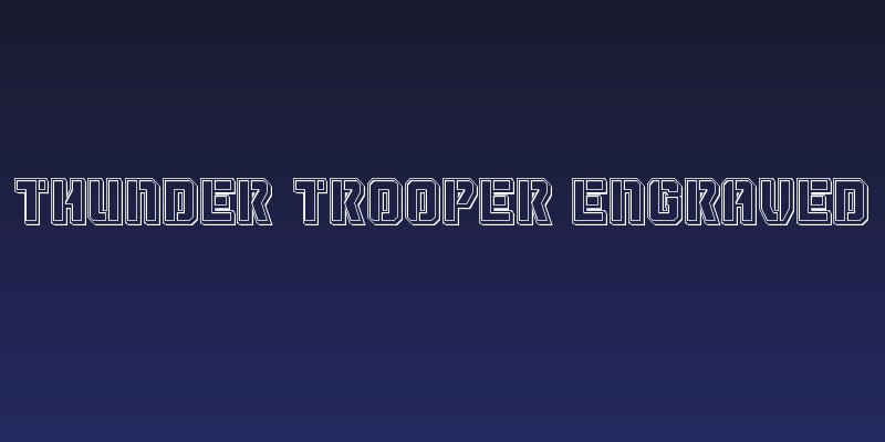 Thunder Trooper Engraved Social Header
