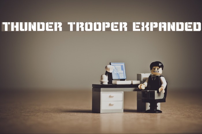 Thunder Trooper Expanded Font examples