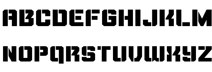 Thunder Trooper Expanded Font LOWERCASE