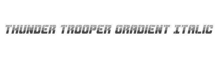 Thunder Trooper Gradient Italic  Скачать бесплатные шрифты