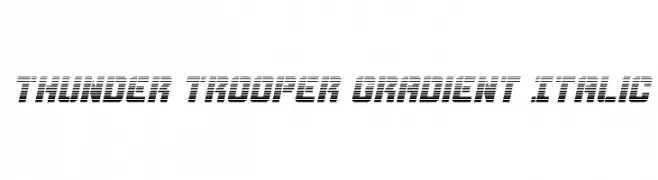 Thunder Trooper Gradient Italic  免费字体下载
