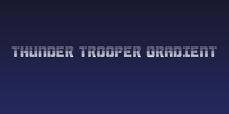Thunder Trooper Gradient Social Header