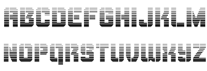 Thunder Trooper Gradient Font LOWERCASE