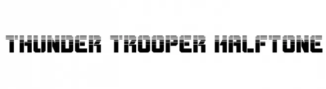 Thunder Trooper Halftone  フリーフォントのダウンロード
