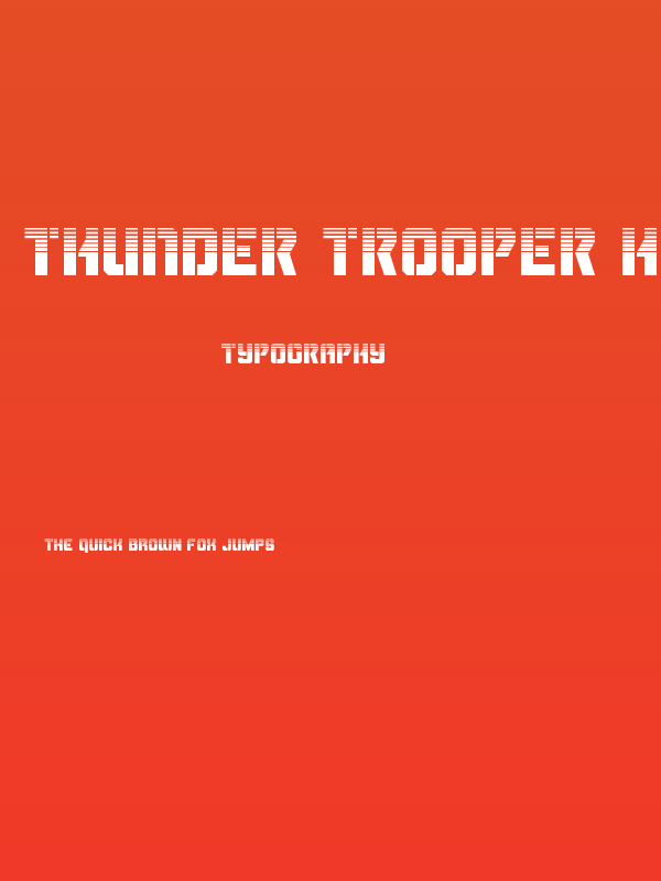 Thunder Trooper Halftone Poster