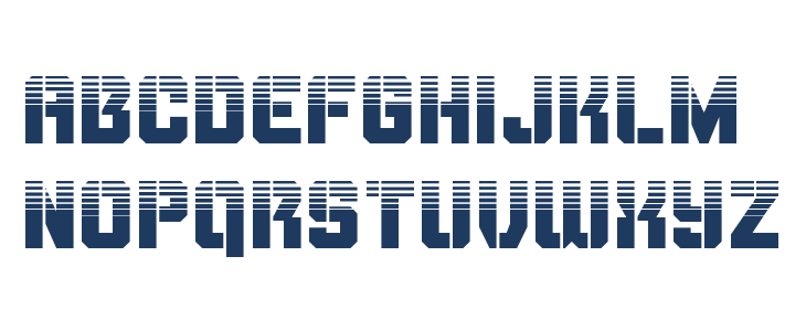 Thunder Trooper Halftone Lowercase