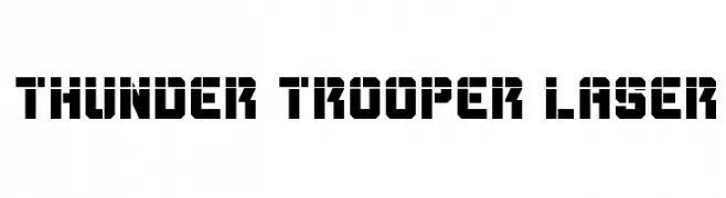 Thunder Trooper Laser  フリーフォントのダウンロード