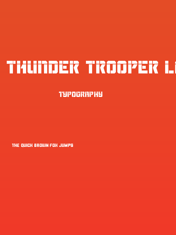 Thunder Trooper Laser Poster