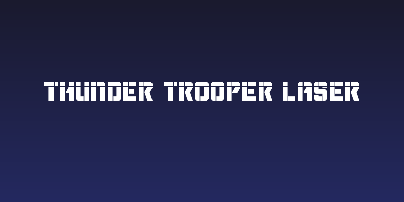Thunder Trooper Laser Social Header